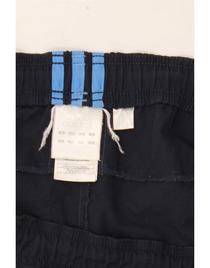 Shorts esportivos masculinos Adidas grandes poliéster azul marinho