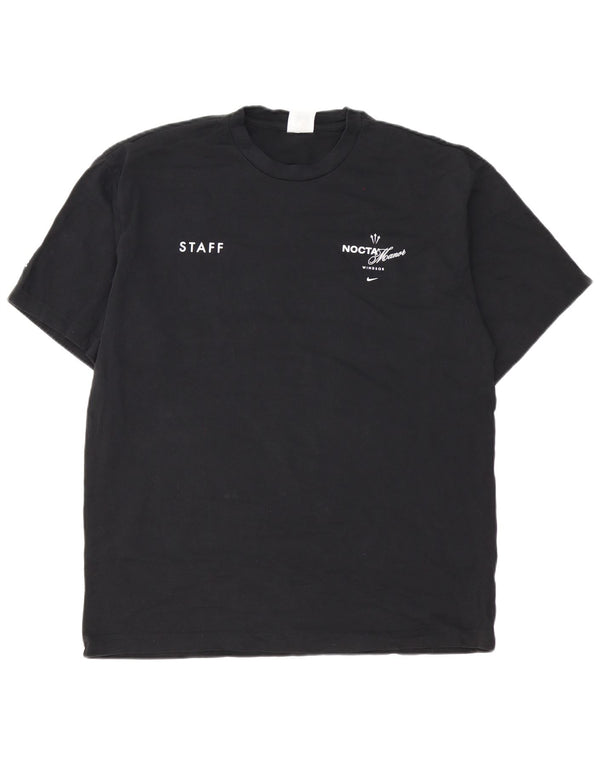 Camiseta gráfica masculina Nike grande algodão preto