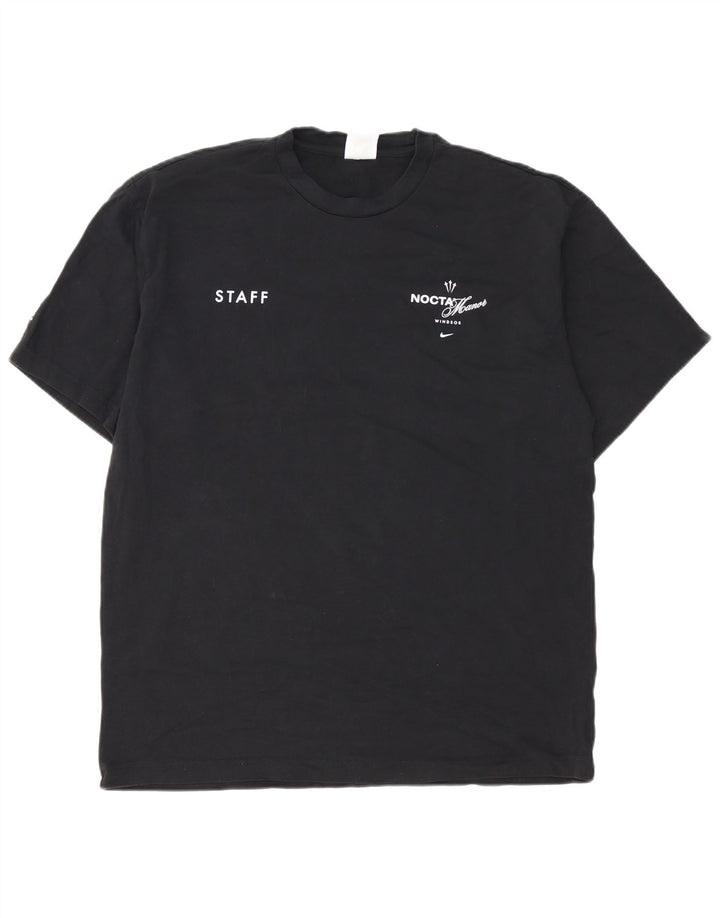Camiseta gráfica masculina Nike grande algodão preto