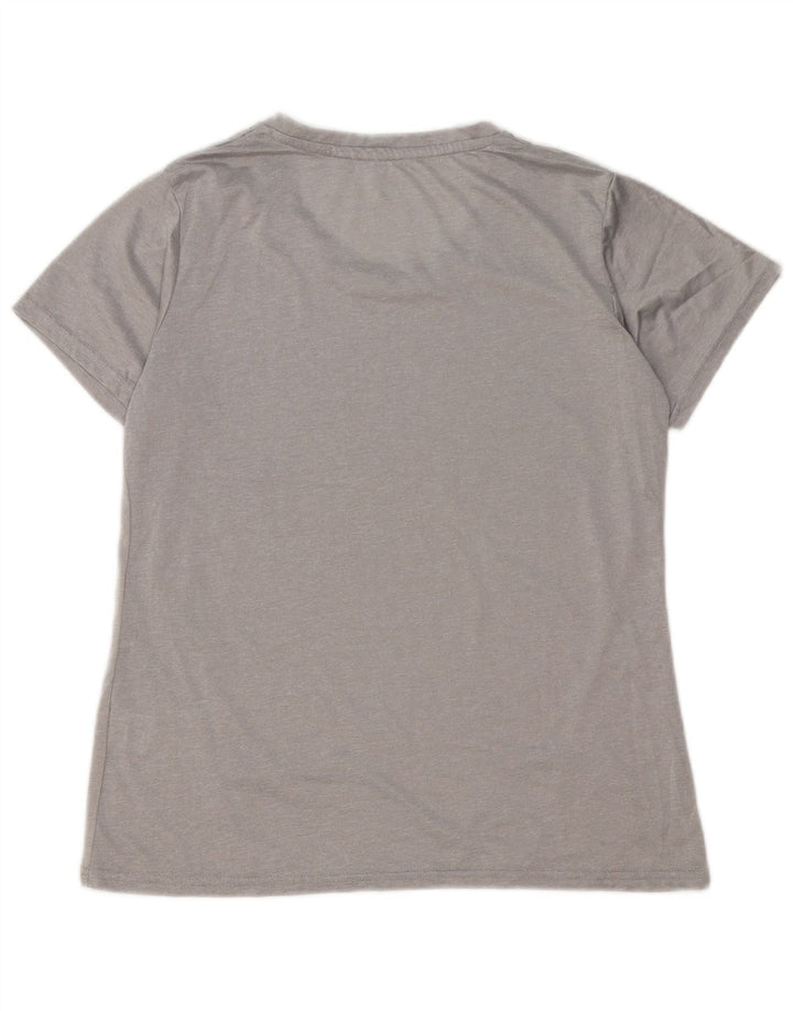 Camiseta feminina REEBOK UK 16 grande poliéster cinza