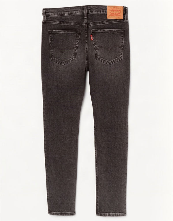 Levi's Masculino 519 Distressed Hi-Ball Skinny Jeans W34 L28 Algodão Cinza