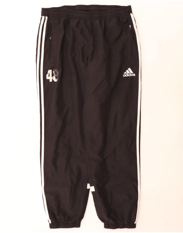 Calça de treino masculina Adidas Joggers XL preto colorblock poliéster