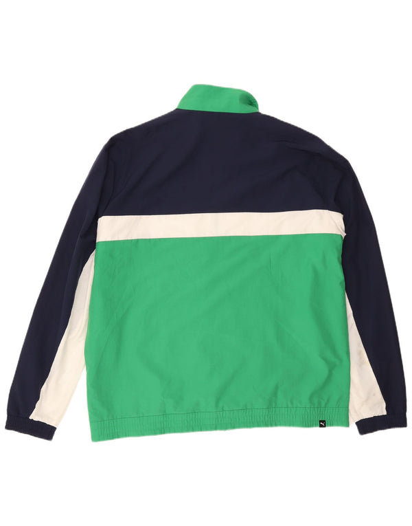 Puma Mens Tracksuit Top Jacket 2XL Azul marinho Colourblock Poliéster