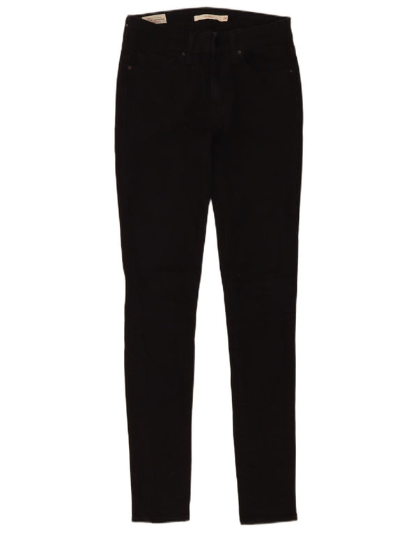 Calça jeans feminina Levi's 711 skinny W24 L30 algodão preto