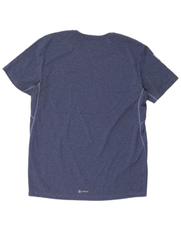 Camiseta Adidas Masculina Aeroready Regular Fit Top Grande Azul