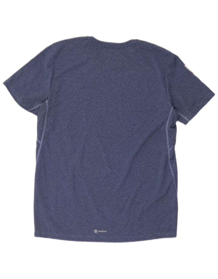 Camiseta Adidas Masculina Aeroready Regular Fit Top Grande Azul