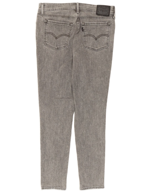Calça jeans feminina Levi's 711 skinny W29 L28 cinza algodão