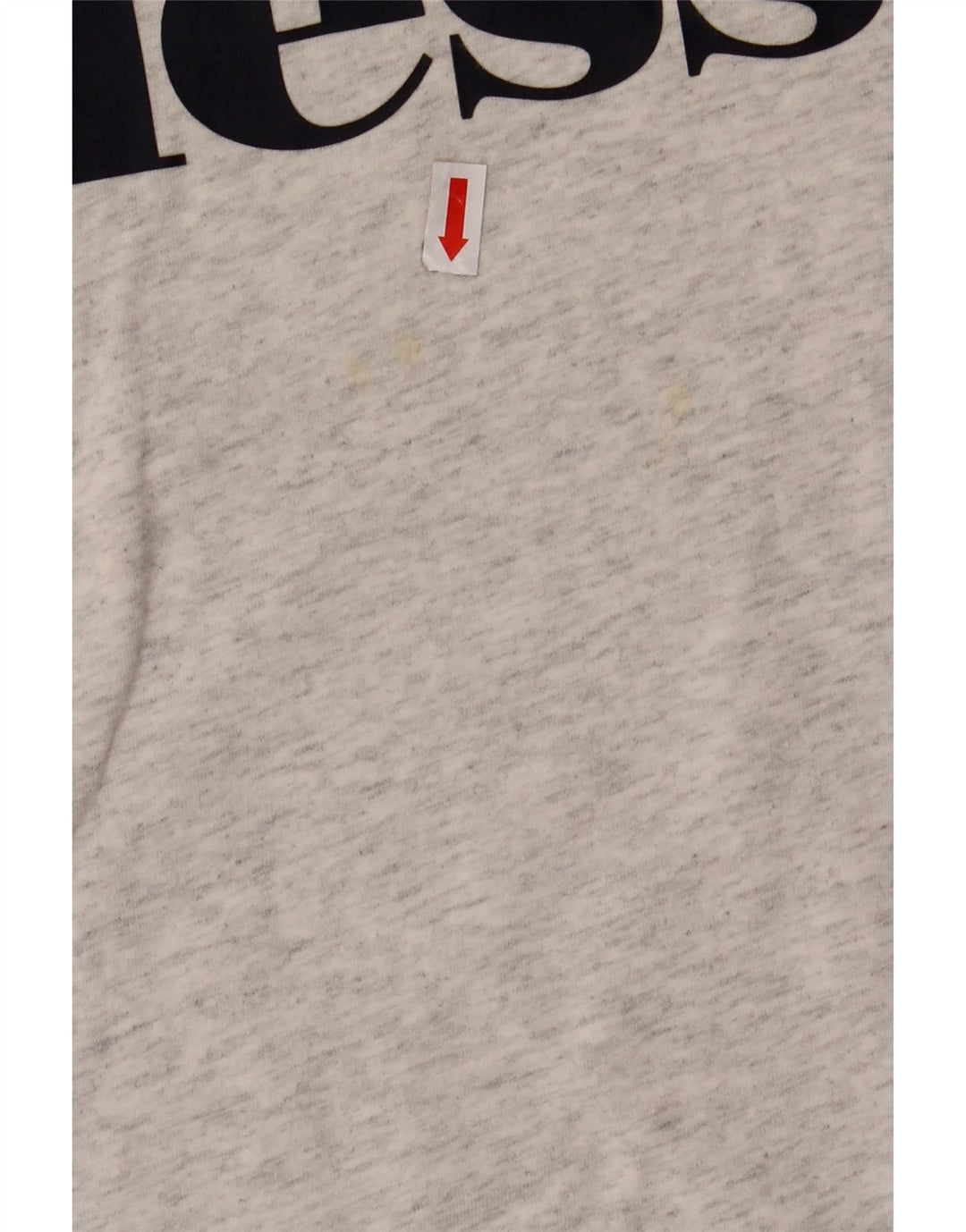 Camiseta gráfica feminina ELLESSE 12-13 anos algodão manchado cinza