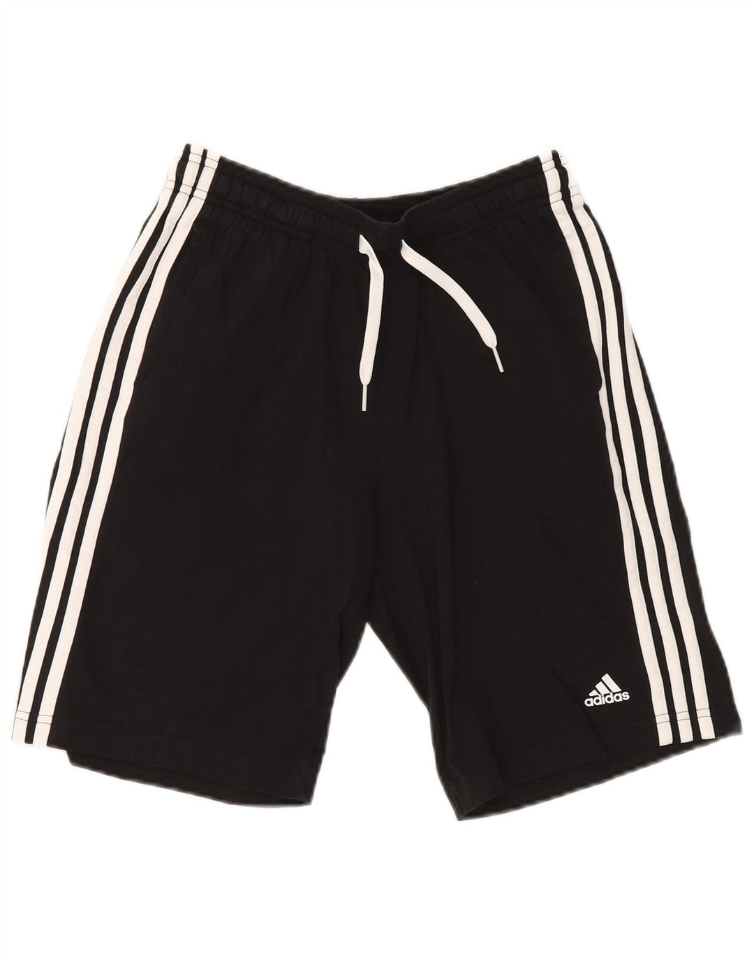 Shorts esportivos masculinos ADIDAS 13-14 anos preto algodão