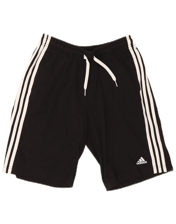 Shorts esportivos masculinos ADIDAS 13-14 anos preto algodão