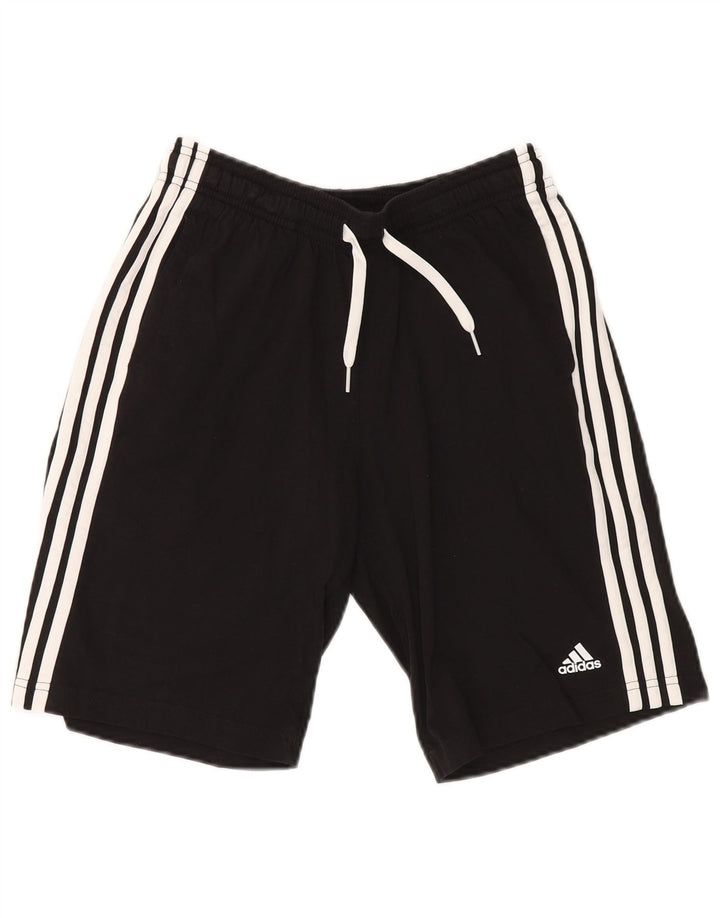 Shorts esportivos masculinos ADIDAS 13-14 anos preto algodão