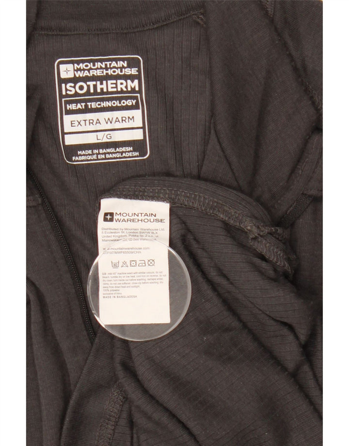Moletom masculino Mountain Warehouse com zíper e gola alta cinza