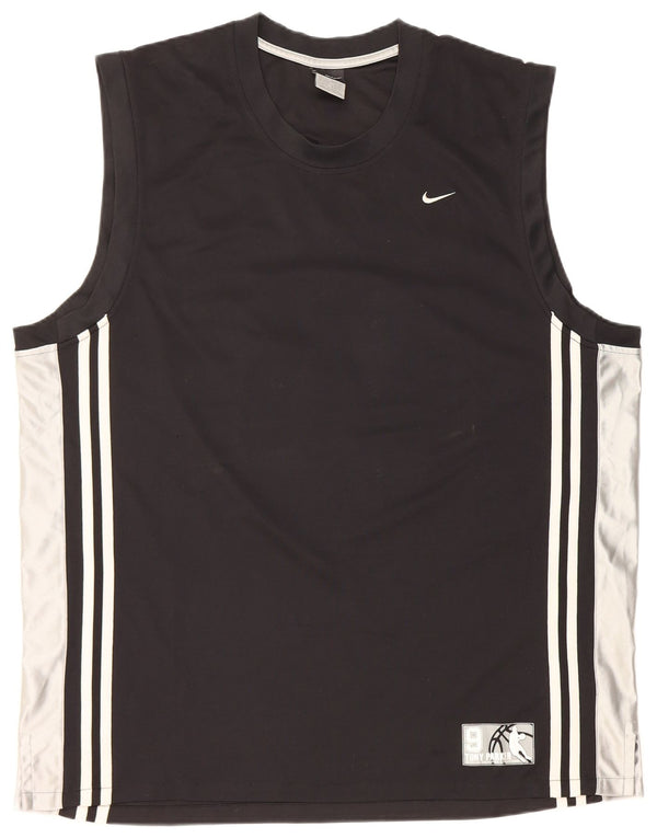Nike Mens Parker Graphic Vest Top UK 45/47 XL Preto Colourblock Poliéster