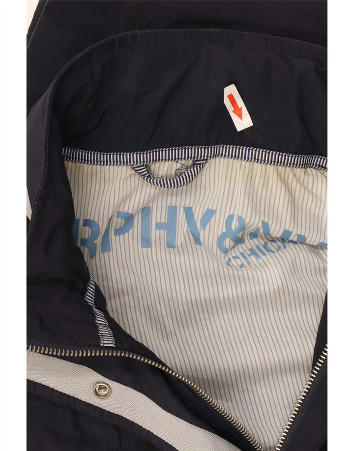 Murphy & Nye Jaqueta militar feminina com capuz IT 46 Grande poliéster azul marinho