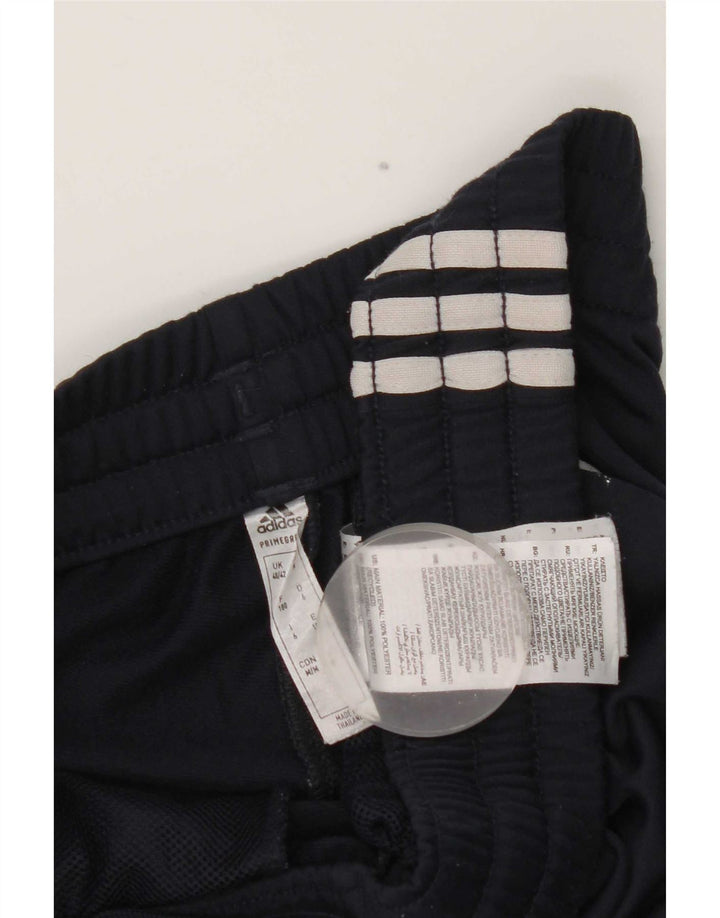 Adidas Mens Treino Calças Joggers UK 40/42 Médio Azul Marinho Poliéster