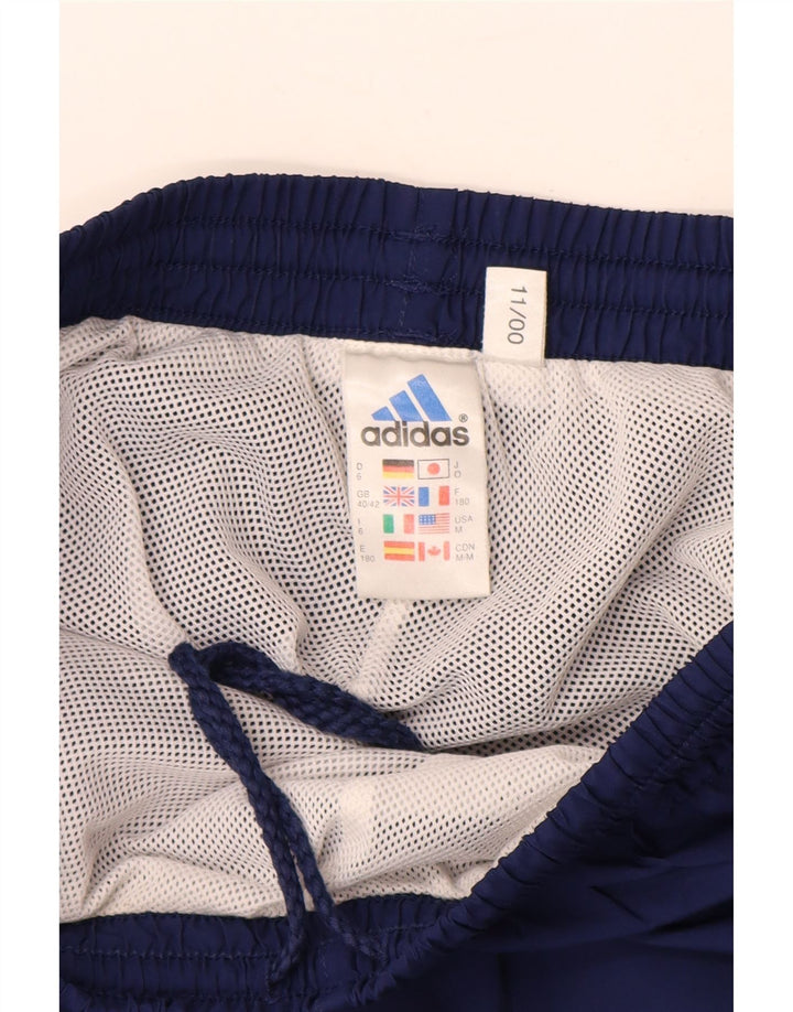 ADIDAS Calças de treino masculinas Joggers UK 40/42 Médio Azul Marinho