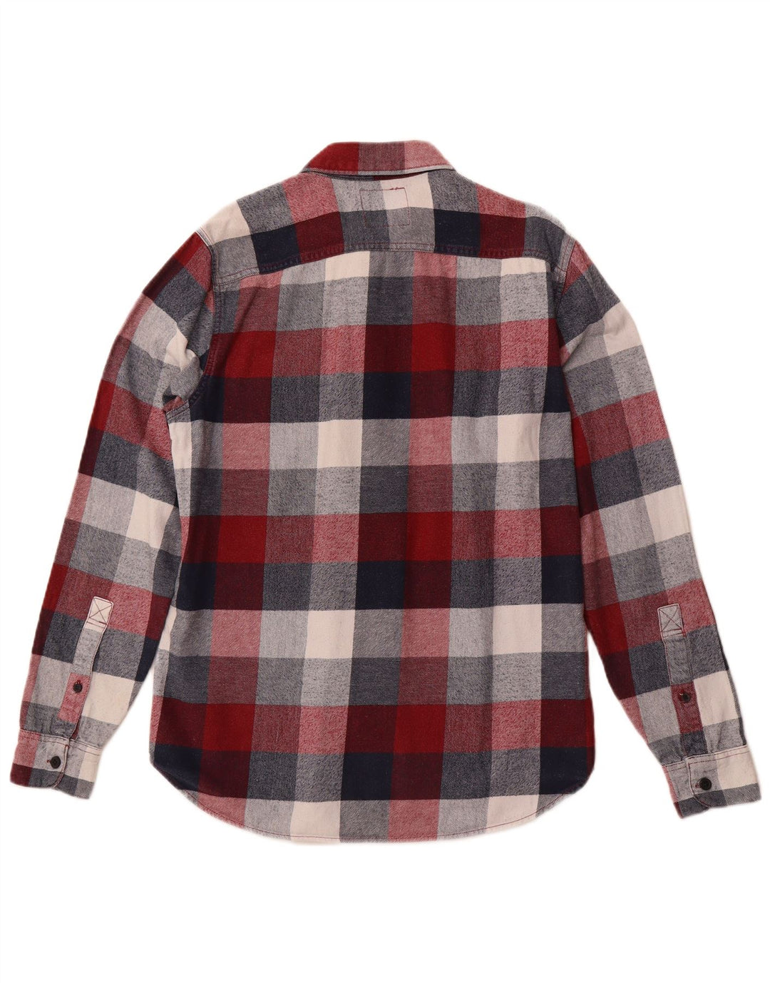 Camisa masculina de flanela HOLLISTER média xadrez cor de vinho