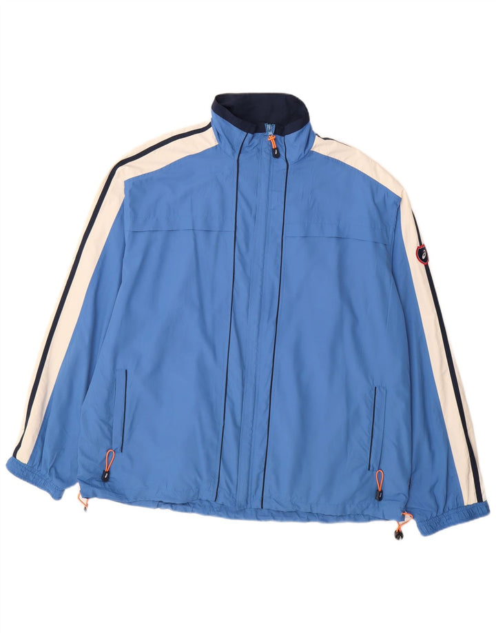 Asics Mens Treino Top Jacket 2XL Azul Colourblock Poliéster