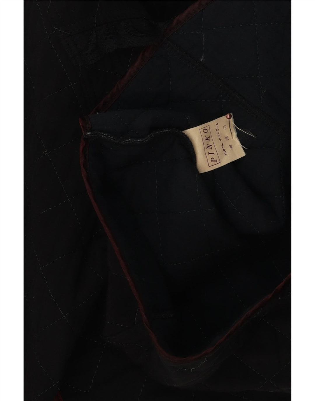 Jaqueta Bolero Feminina Pinko Acolchoada Reino Unido 14 Viscose Preta Média