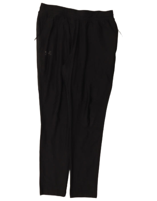 Calça de treino feminina Under Armour UK 14 grande poliéster preto