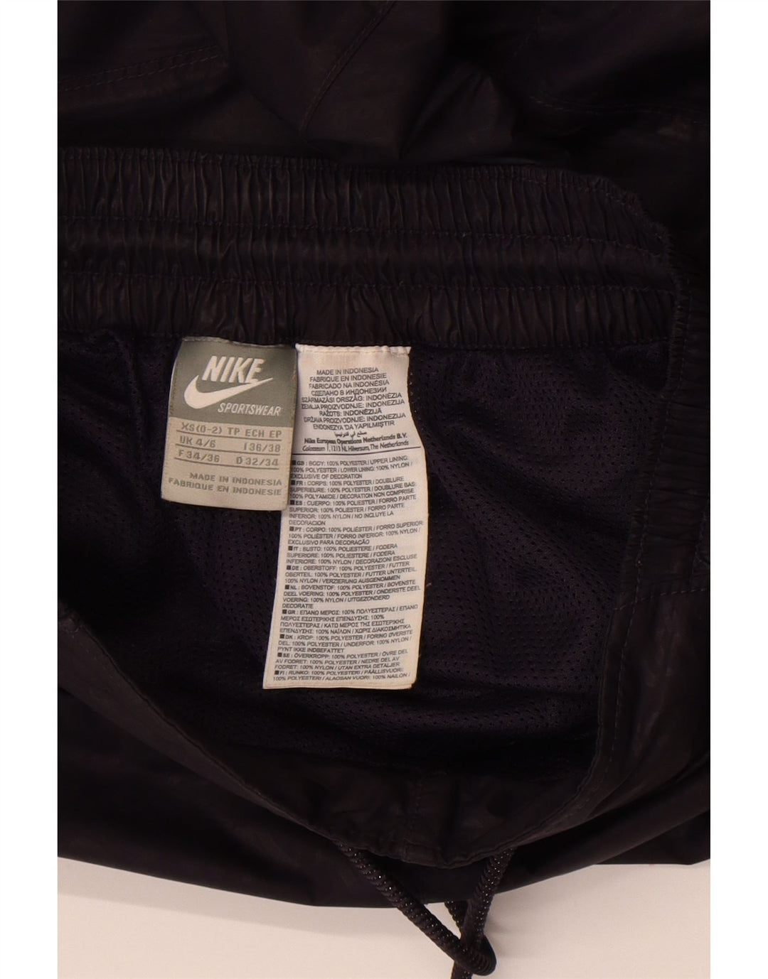 Calça Nike Feminina Graphic Tracksuit UK 4/6 XS Preto Poliéster