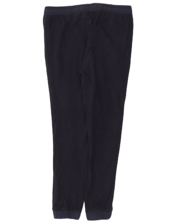 Calça de treino feminina Adidas Joggers UK 16 grande algodão azul marinho