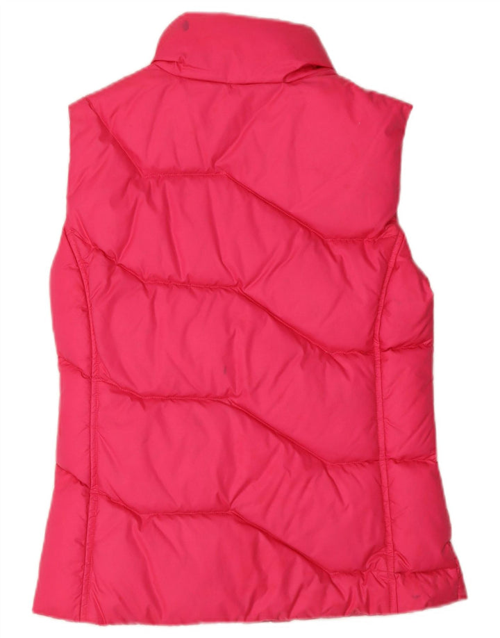 Colete acolchoado feminino Puma UK 10 pequeno rosa nylon