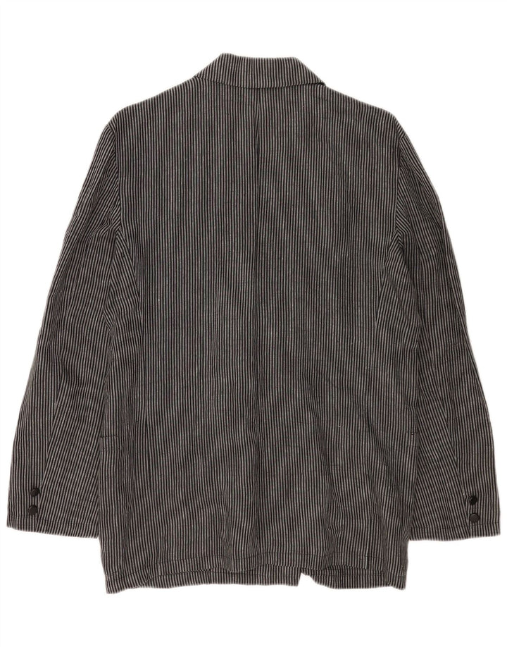 Jaqueta Blazer Feminina Pancaldi & B Reino Unido 16 Grande Risca Cinza