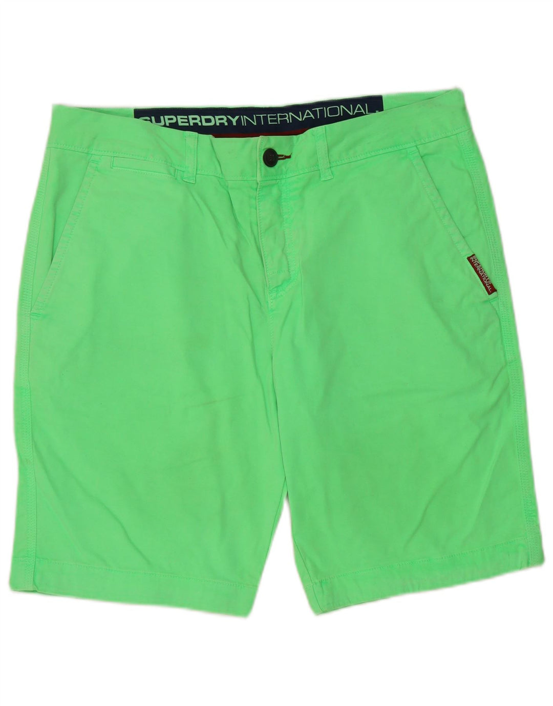 Superdry Mens Chino Shorts Grande W36 Algodão Verde