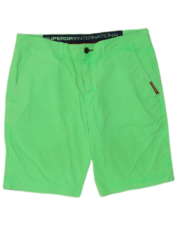 Superdry Mens Chino Shorts Grande W36 Algodão Verde