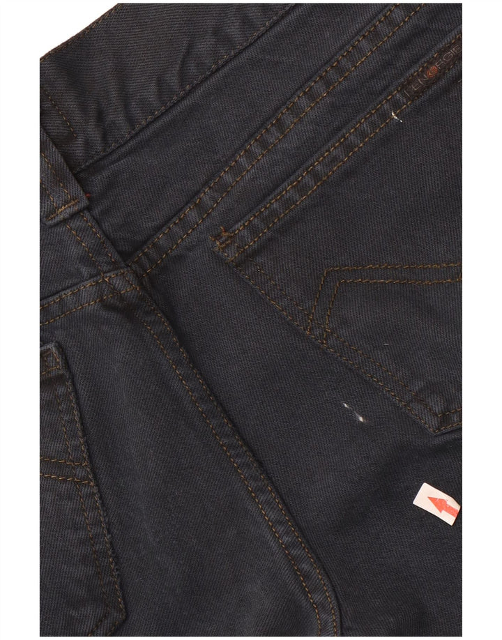 Energie Calça jeans feminina larga W33 L35 algodão azul marinho