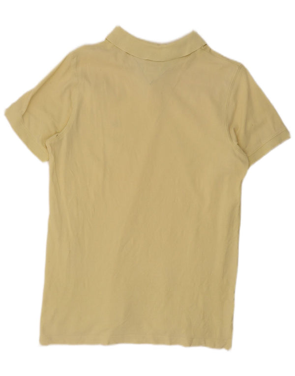 Camisa polo masculina Tommy Hilfiger Slim Fit amarelo médio