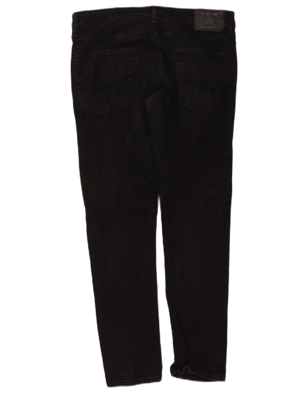 Jack & Jones Masculino GLENN Slim Jeans W36 L32 Algodão Preto