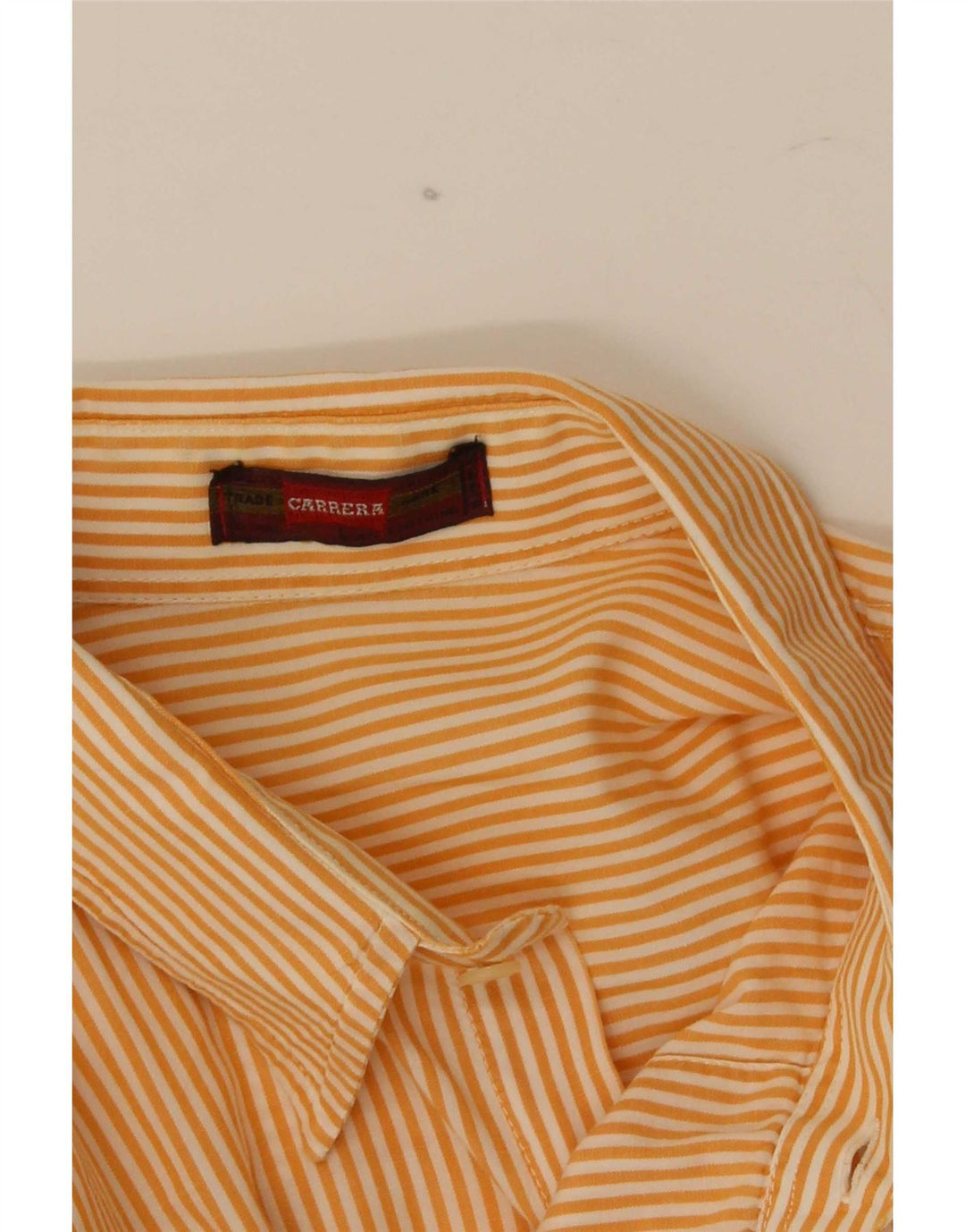 Camisa masculina Carrera grande listra laranja