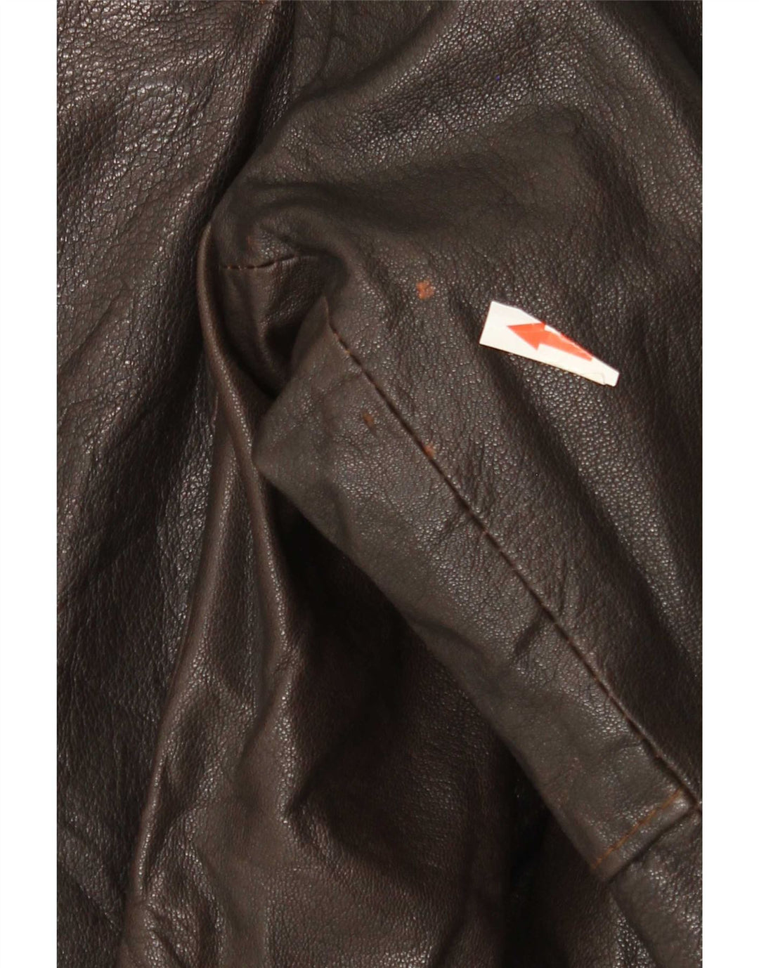 Jaqueta de couro masculina vintage UK 40 grande marrom