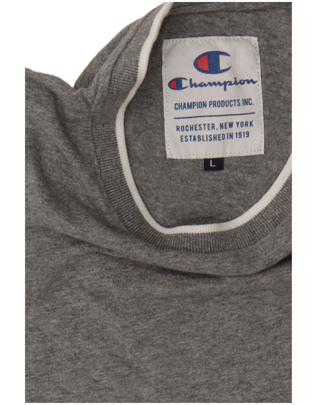 CAMPEÃO Camiseta Masculina Top Grande Cinza