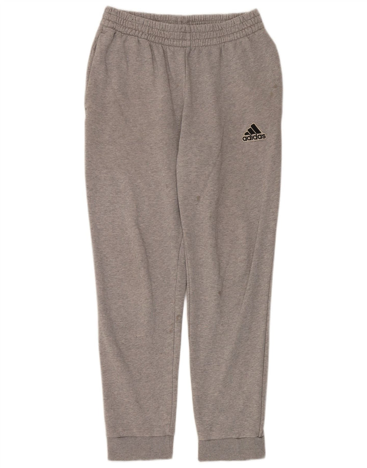 Calça de treino masculina Adidas Joggers cinza médio algodão