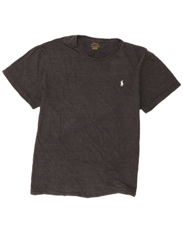 Camiseta masculina de manga curta Ralph Lauren XL algodão cinza