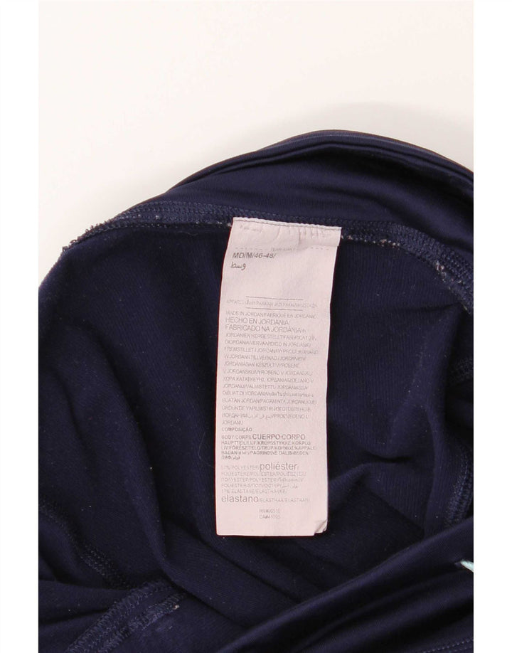 Leggings gráficas femininas Under Armour UK 12 poliéster azul marinho médio