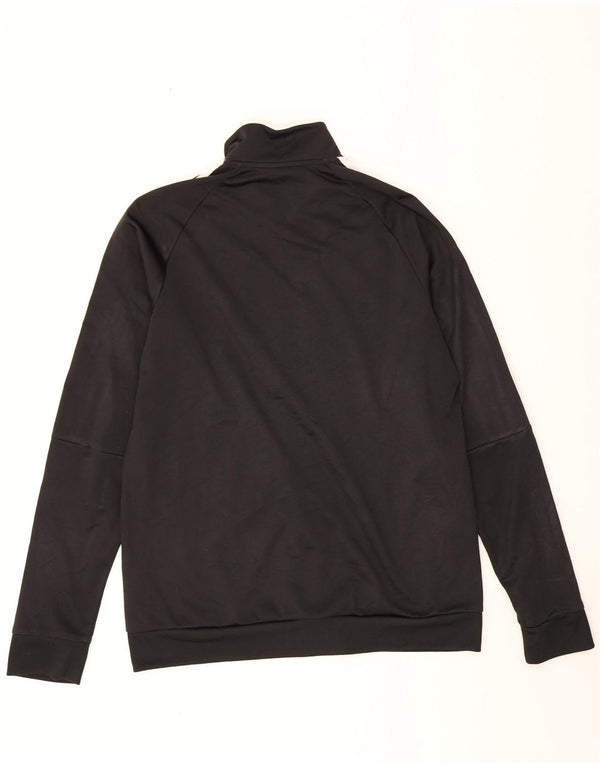 Adidas Mens Climalite Tracksuit Top Jacket Médio Preto Poliéster