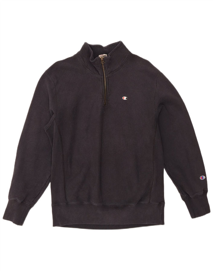 Moletom masculino Champion com zíper e gola 2XL algodão cinza