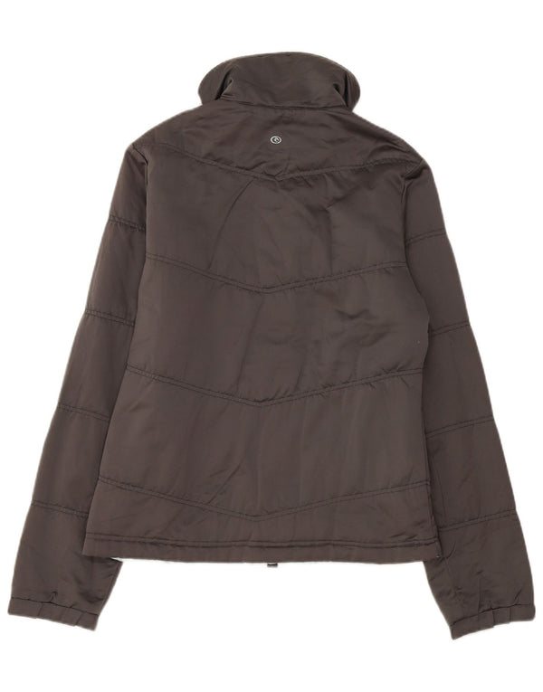 Jaqueta acolchoada reversível feminina Rip Curl UK 12 poliéster cinza médio