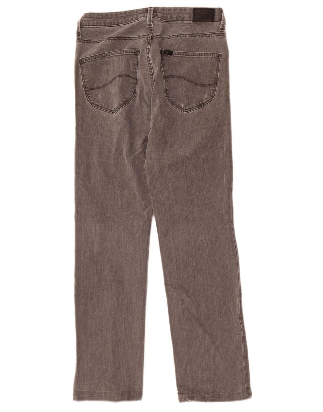 Jeans retos femininos LEE W28 L27 algodão cinza
