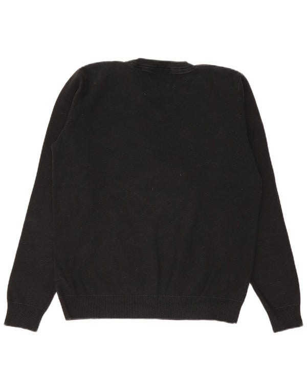 Suéter Marks & Spencer Boys com decote em V 14-15 anos algodão preto