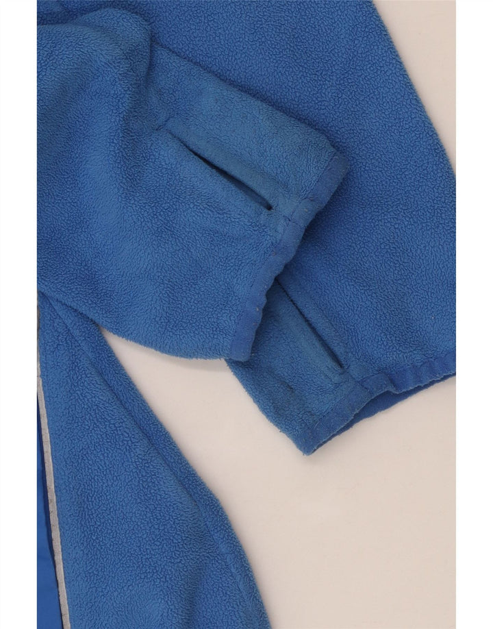 Jaqueta de lã com capuz para meninos ADIDAS 9-10 anos poliéster azul médio