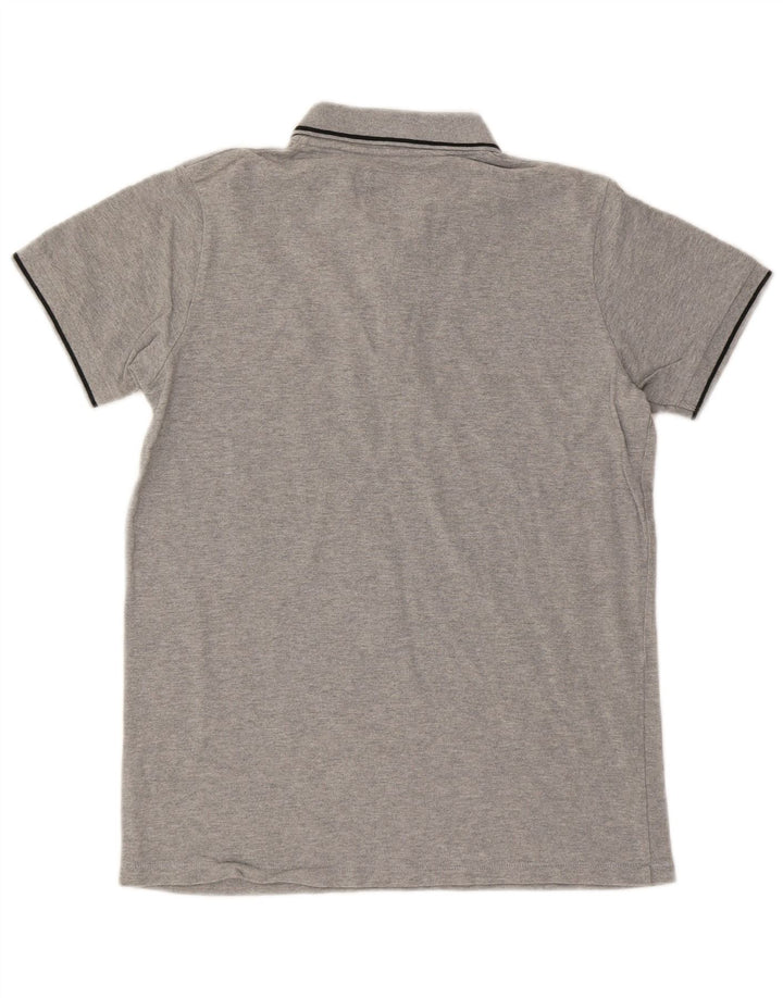 Camisa polo masculina MOSSIMO algodão cinza médio