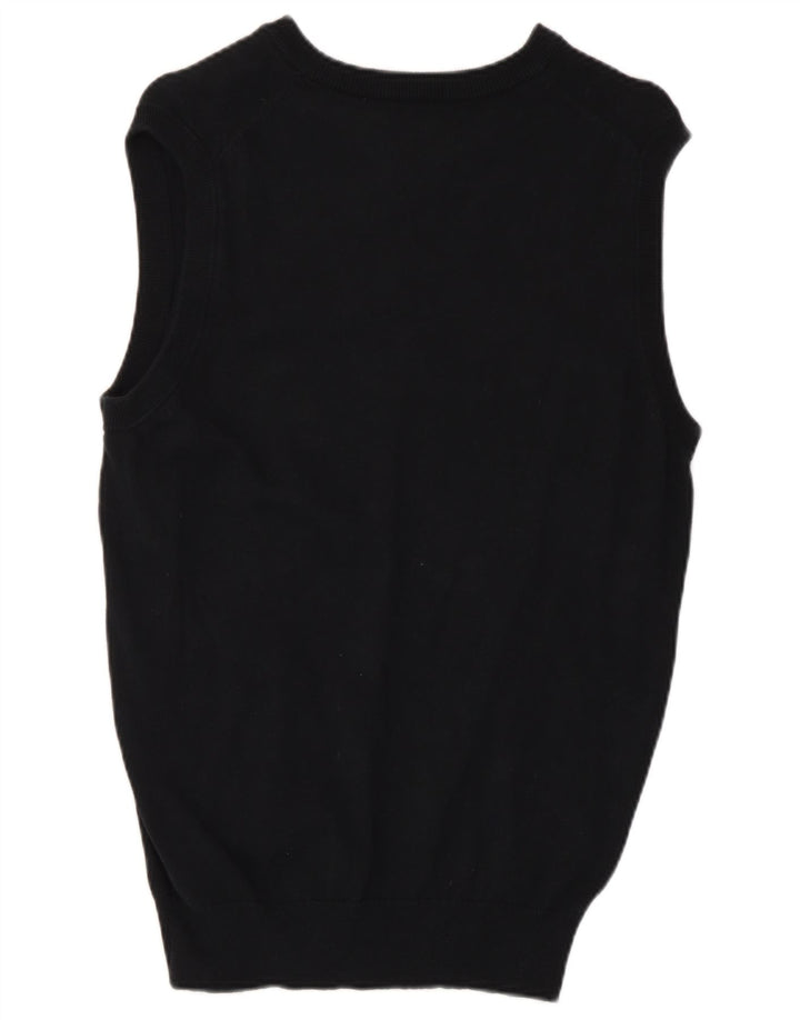 Regata masculina Chaps com colete pequeno de algodão preto