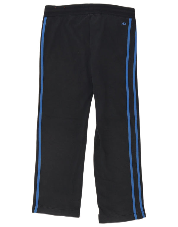 Calça de treino feminina Nike UK 14 médio azul marinho colorblock algodão