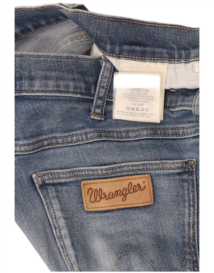 Wrangler Mens Larston Slim Jeans W32 L32 Azul Algodão