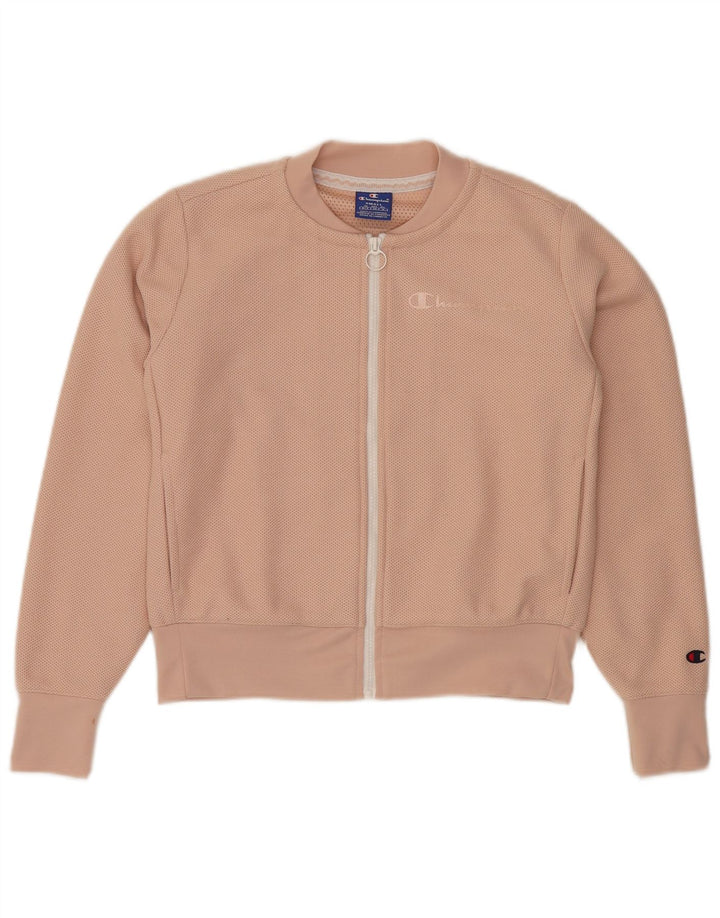 CHAMPION Jaqueta feminina cropped oversized para treino UK 10 pequena rosa